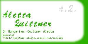 aletta quittner business card